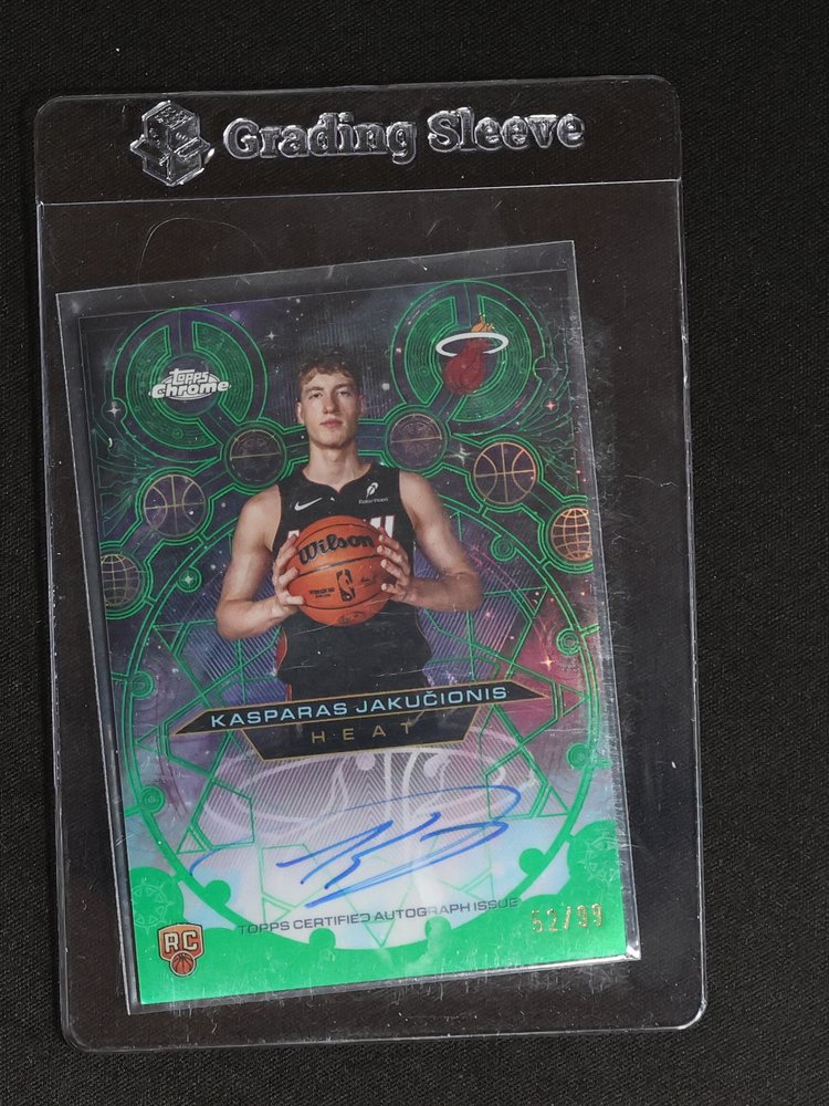 2025-26 Topps Chrome Chromographs #CHR-KAJ Kasparas Jakucionis — front