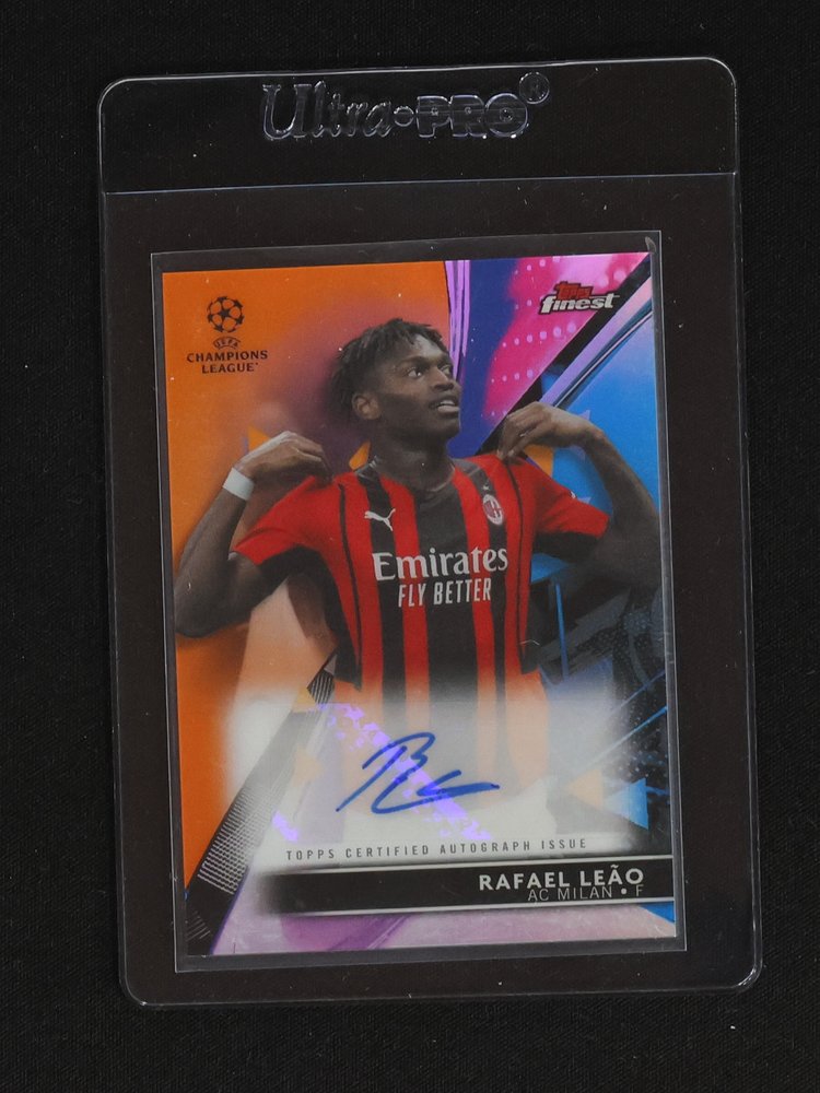 2021-22 Topps Finest UEFA Champions League #BA-LE Rafael Leão — front