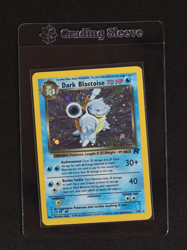 1999 Pokémon Team Rocket #3 Dark Blastoise — front