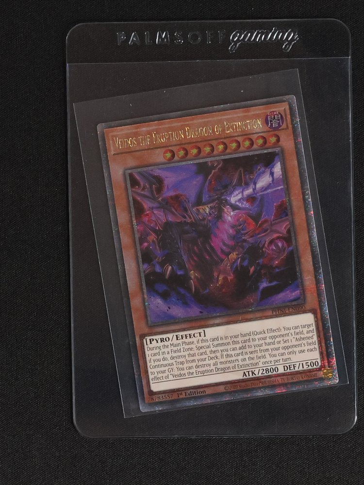 2020 Yu-Gi-Oh! PHNI-EN090 Veidos the Eruption Dragon of Extinction — front