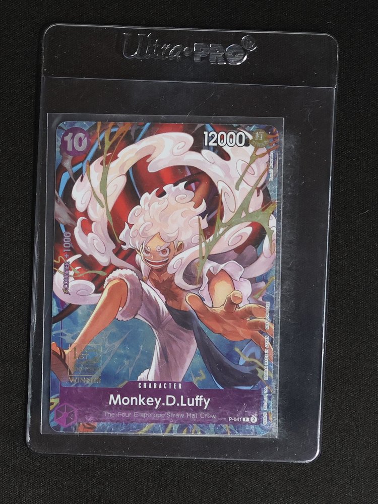 Monkey.D.Luffy P-041 1st Anniversary Winner Promo ONE PIECE Card Game — front