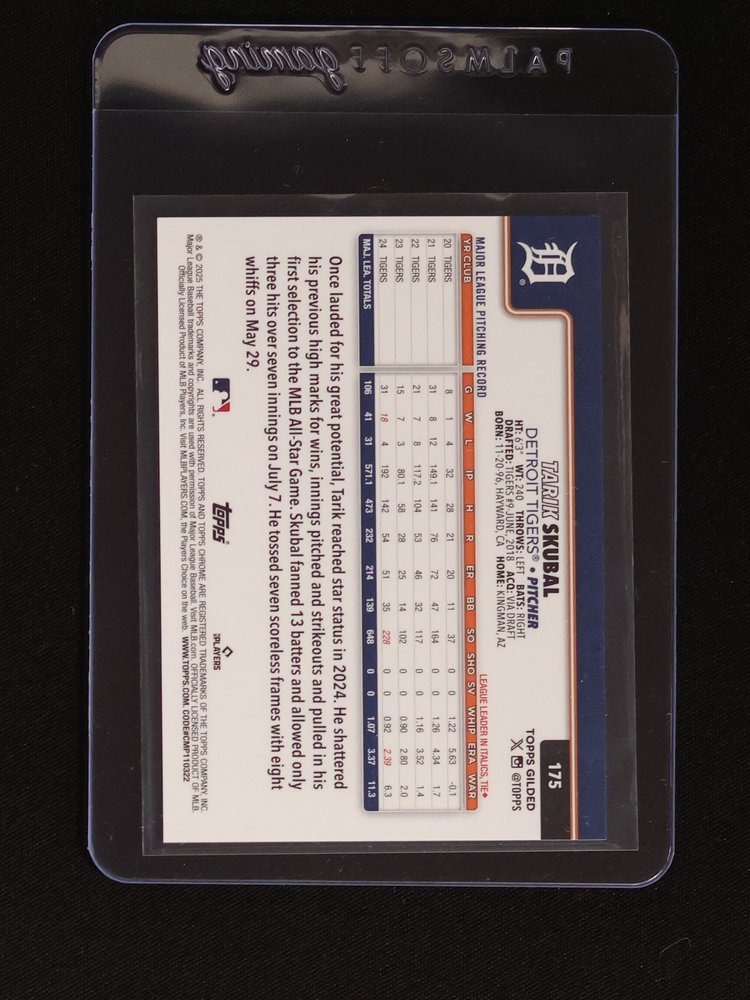 2025 Topps #175 Tarik Skubal — front