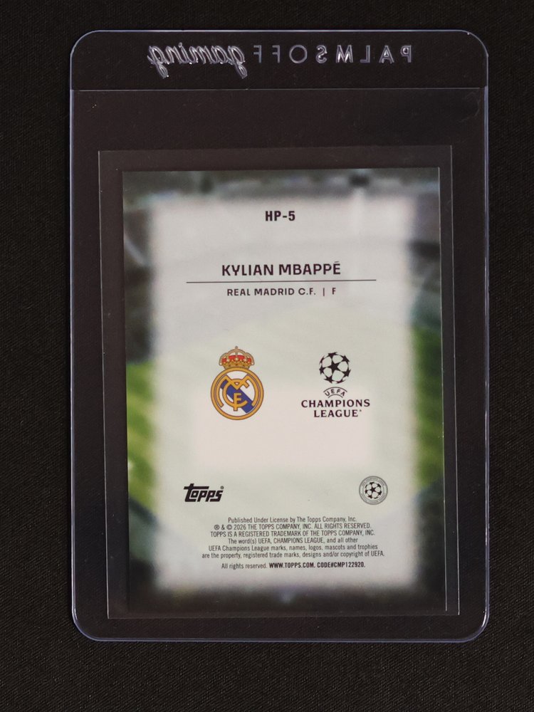 2026 Topps UEFA Champions League #HP-5 Kylian Mbappé — front