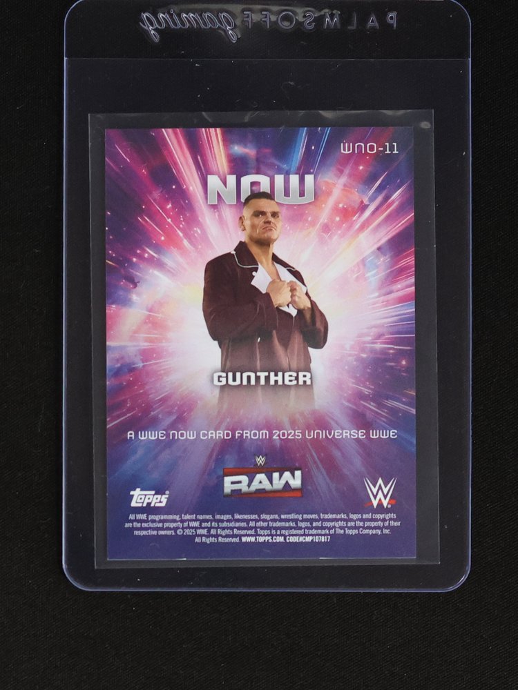 2025 Topps Universe WWE Now #WNO-11 Gunther — front
