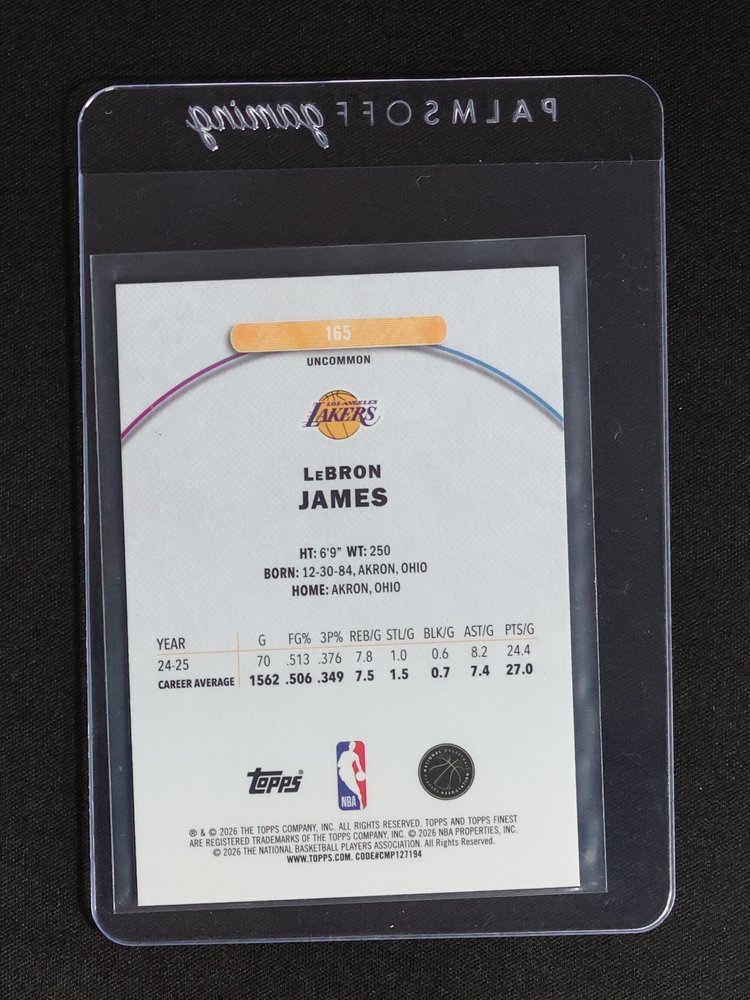 2026 Topps Finest Full Court #165 LeBron James — front