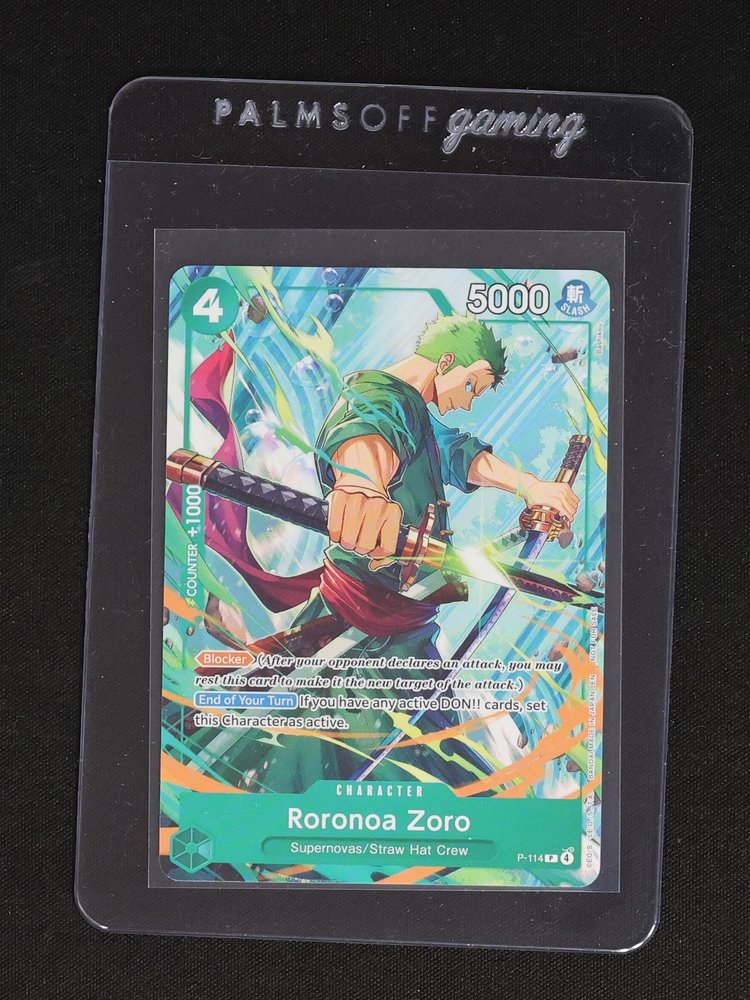 2026 One Piece TCG P-114 Roronoa Zoro — front