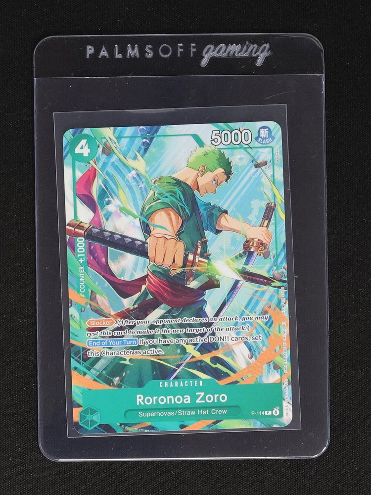 2026 One Piece TCG P-114 Roronoa Zoro — front