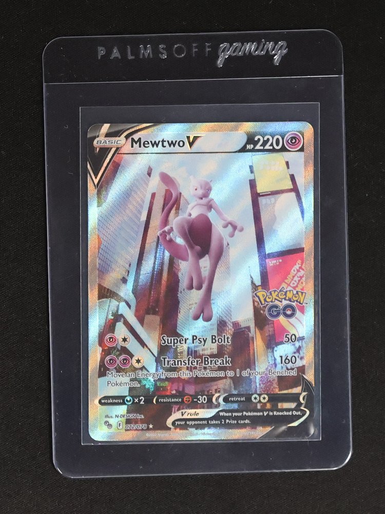 2022 Pokémon GO #072 Mewtwo V — front