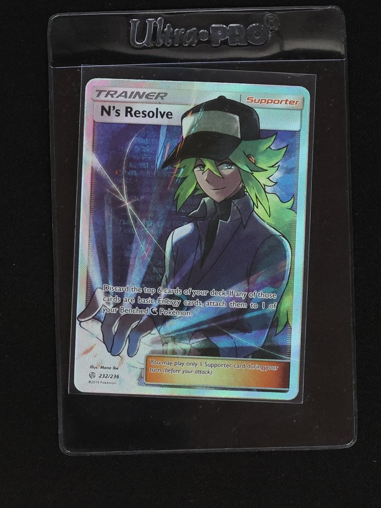2019 Pokémon SM Cosmic Eclipse #232 N's Resolve — front