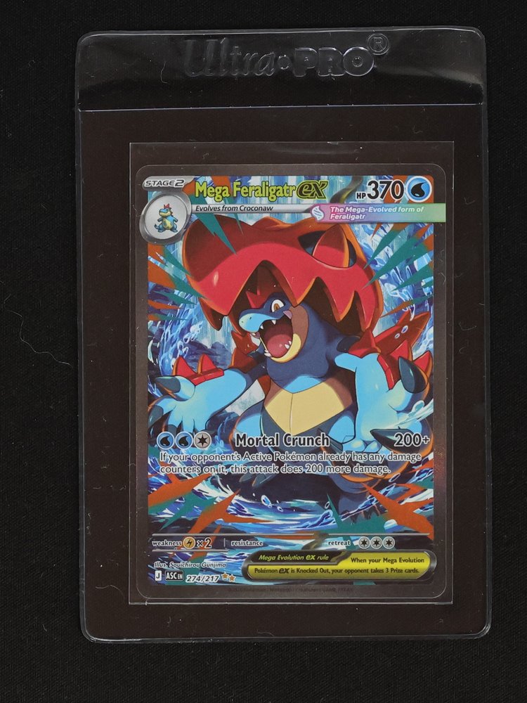 2026 Pokémon Ascended Heroes #274/217 Mega Feraligatr EX — front