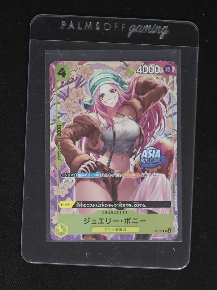 One Piece Card Game P-113 Jewelry Bonney Mini-Tin Vol.2 Asia Exclusive Promo — front