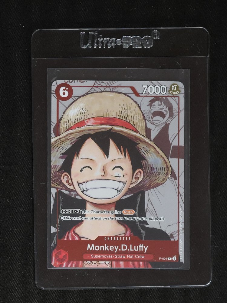 Monkey.D.Luffy P-001 One Piece Promotion Card — front