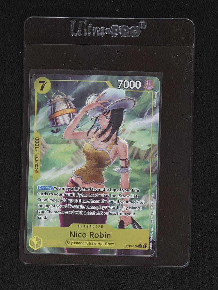 Bandai One Piece Card Game OP15-109 Nico Robin — front