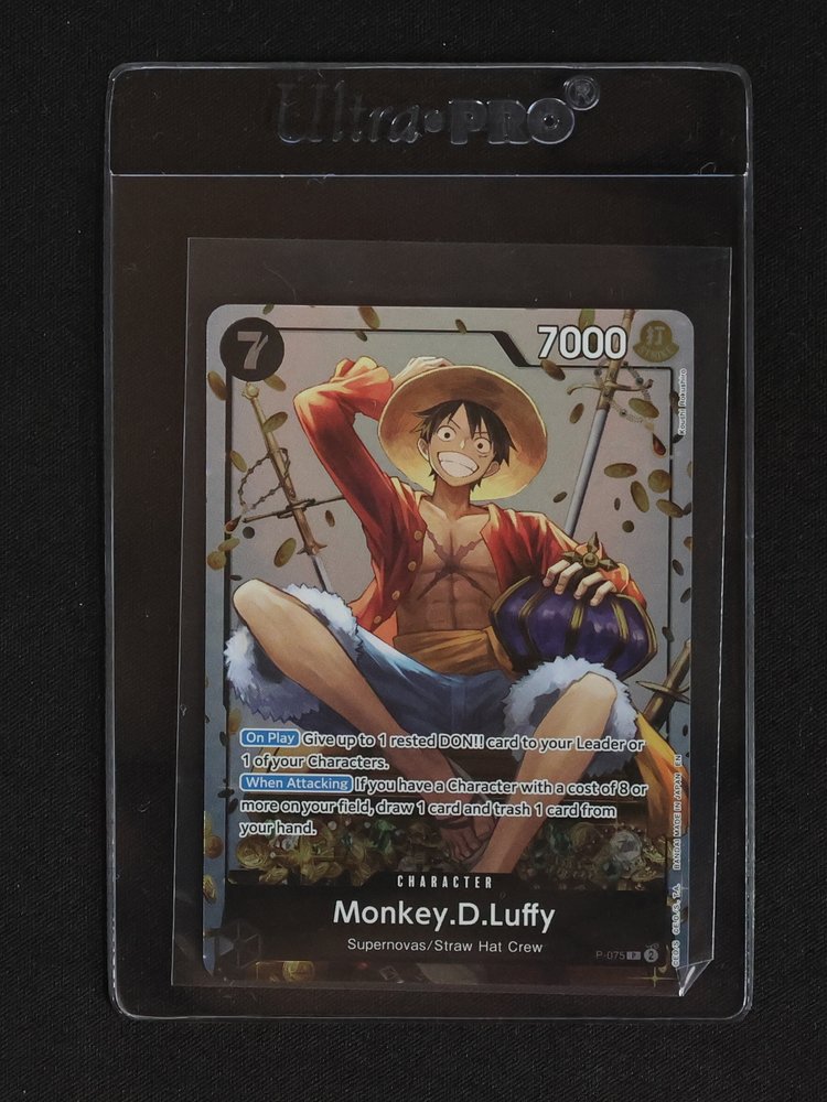 2025 One Piece Monkey.D.Luffy P-075 Promo — front