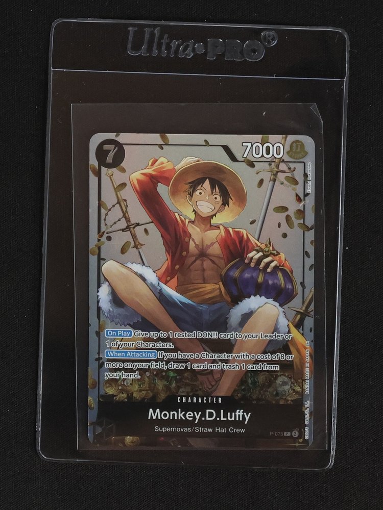 2025 One Piece Monkey.D.Luffy P-075 Promo — front