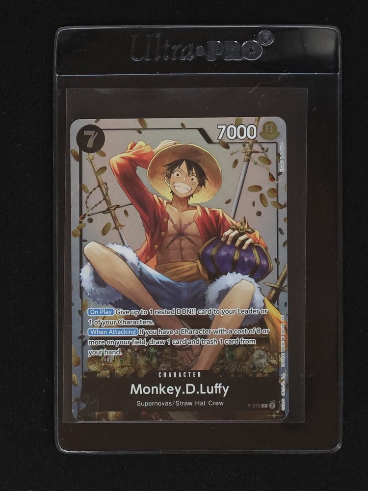 2025 One Piece Monkey.D.Luffy P-075 Promo — front