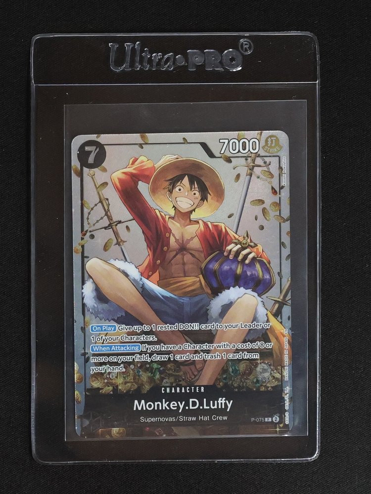 2023 Bandai One Piece Card Game P-075 Monkey.D.Luffy — front