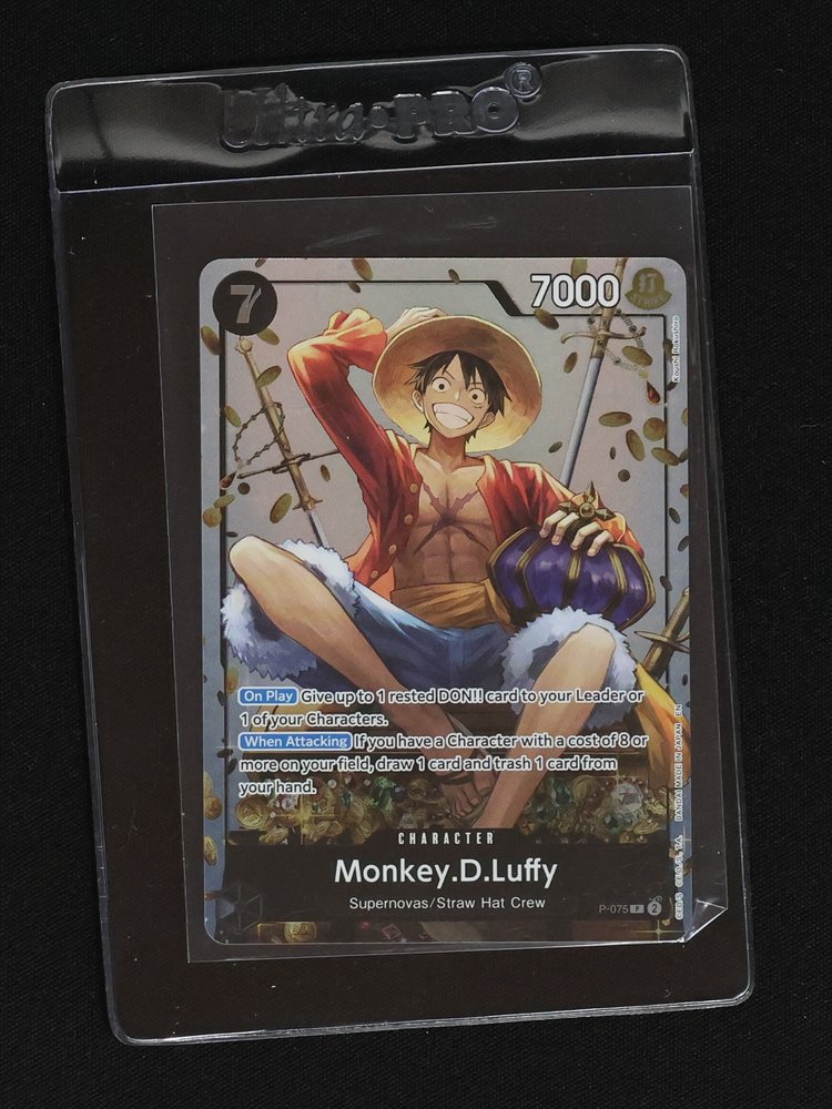 2025 One Piece Monkey.D.Luffy P-075 Promo — front