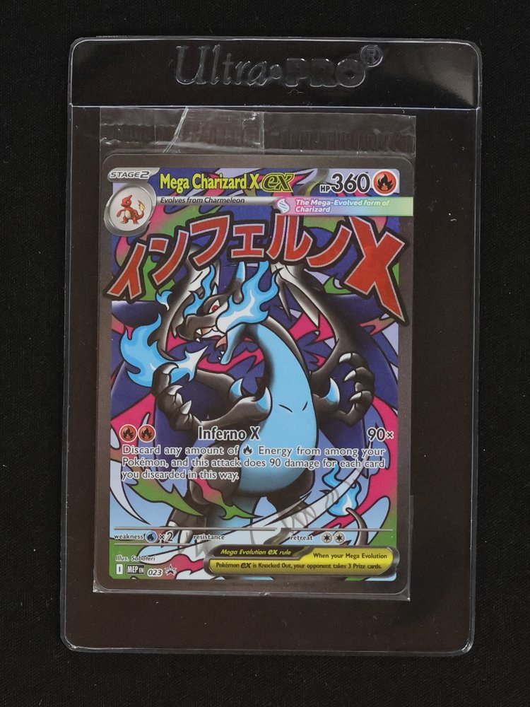 2025 Pokémon TCG Mega Charizard X ex #023 Black Star Promo — front