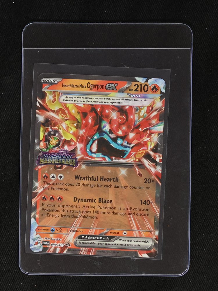 Pokémon TCG Twilight Masquerade #040 Hearthflame Mask Ogerpon ex — front