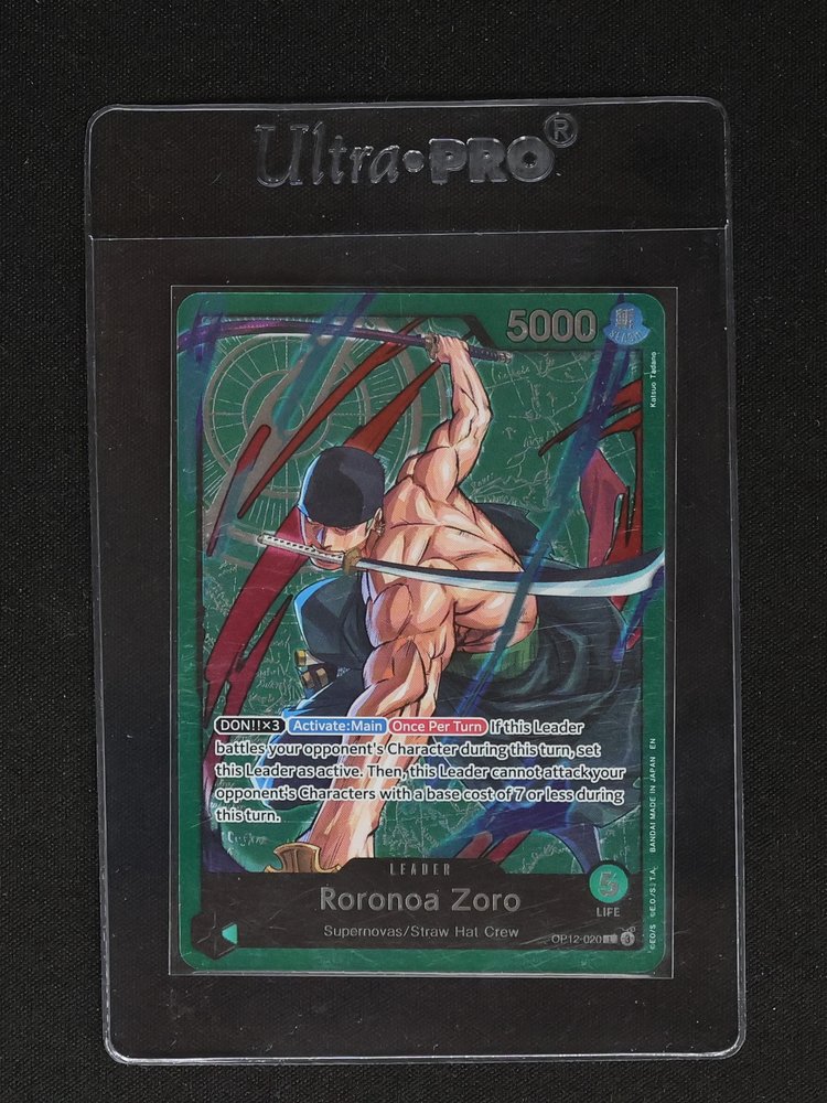 One Piece Card Game OP12-020 Roronoa Zoro Leader — front