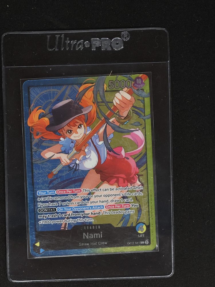 Nami OP11-041 Learn Together Deck Promo Leader — front