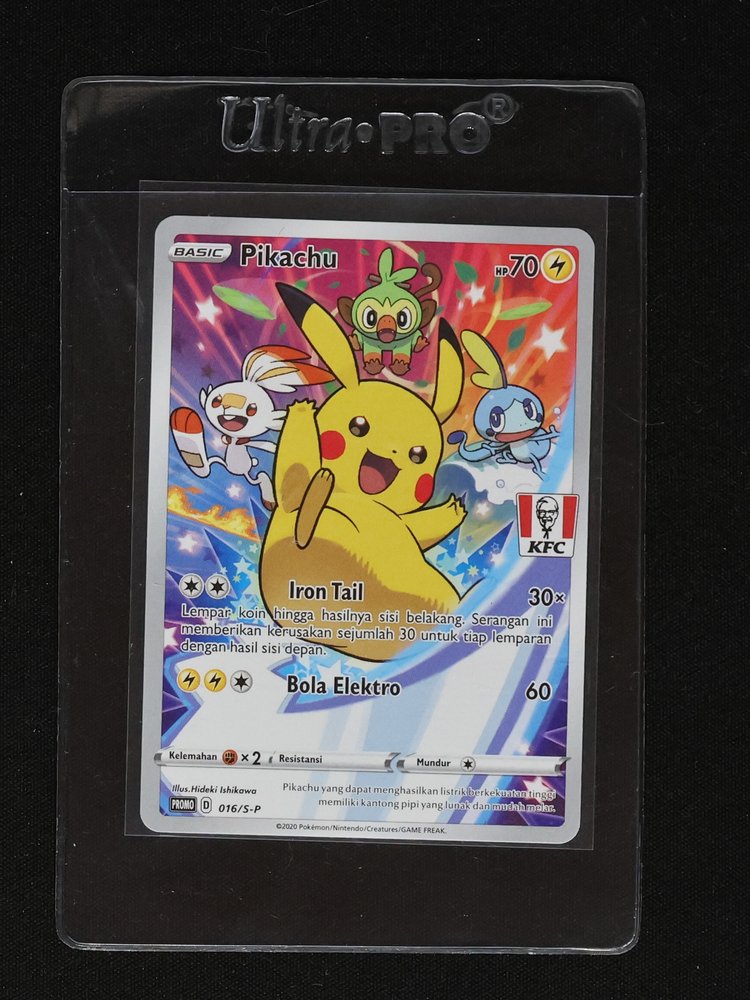 2020 Pokémon 016/S-P Pikachu KFC Promo — front