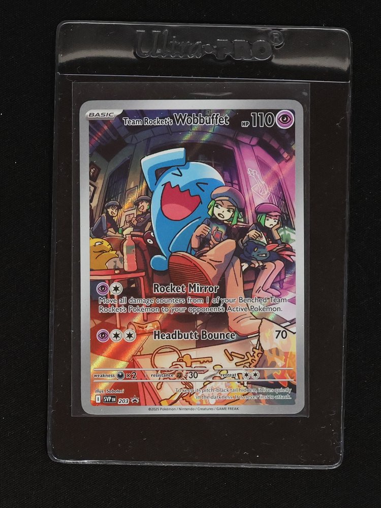 2025 Pokémon SVP #203 Team Rocket's Wobbuffet — front