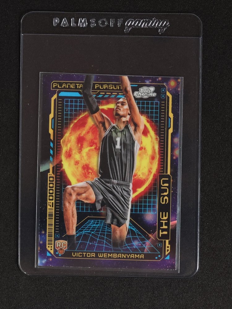 2023-24 Topps Chrome Cosmic Planetary Pursuit The Sun #PPS-9 Victor Wembanyama — front