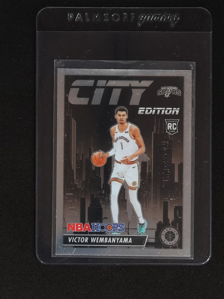 2023-24 Panini NBA Hoops Premium Stock City Edition #25 Victor Wembanyama — front