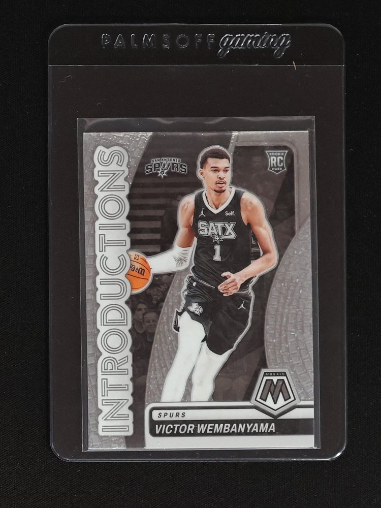 2023-24 Panini Mosaic #8 Victor Wembanyama Introductions — front