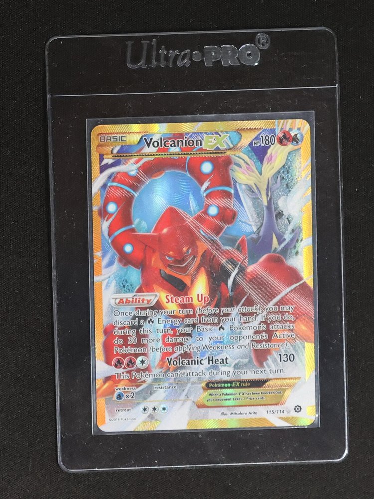 2016 Pokemon TCG XY Steam Siege #115/114 Volcanion EX — front