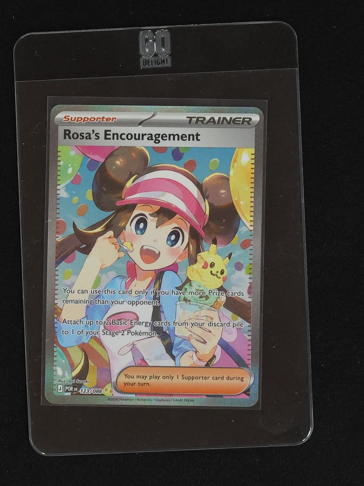 2020 Pokémon POR #123 Rosa's Encouragement — front