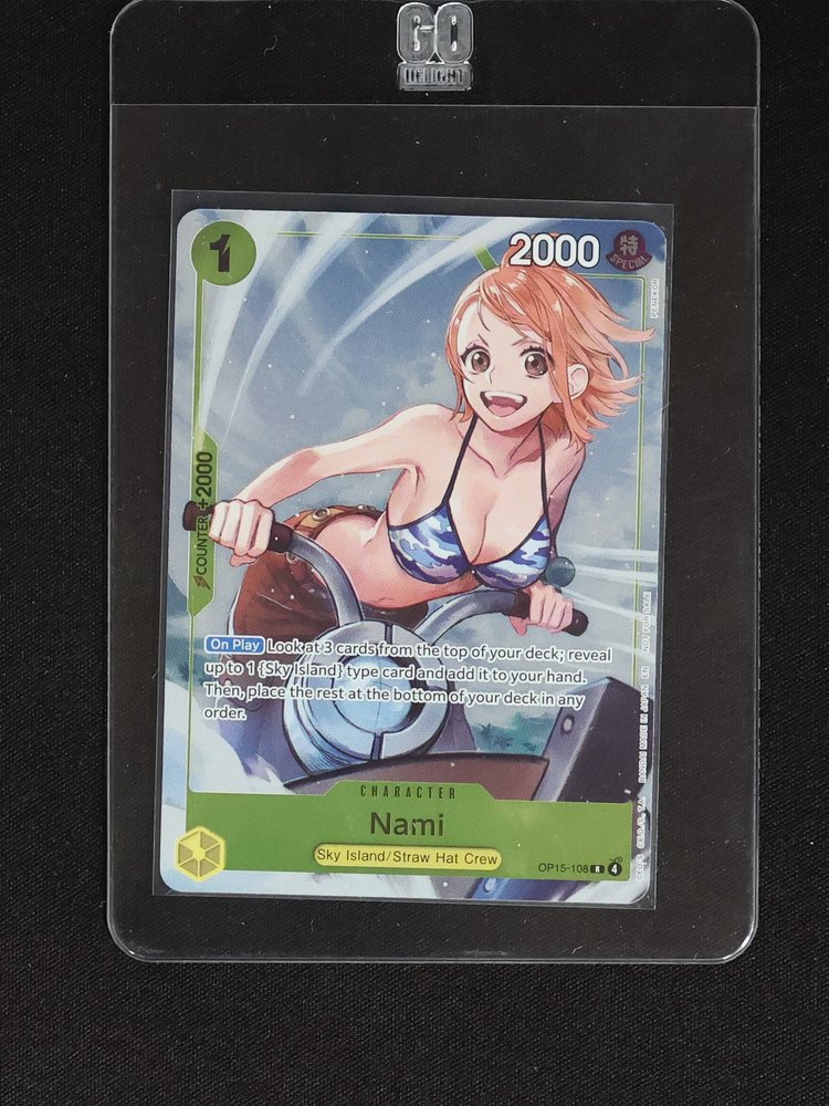 One Piece Card Game OP15-108 Nami Adventure On Kamis Island — front