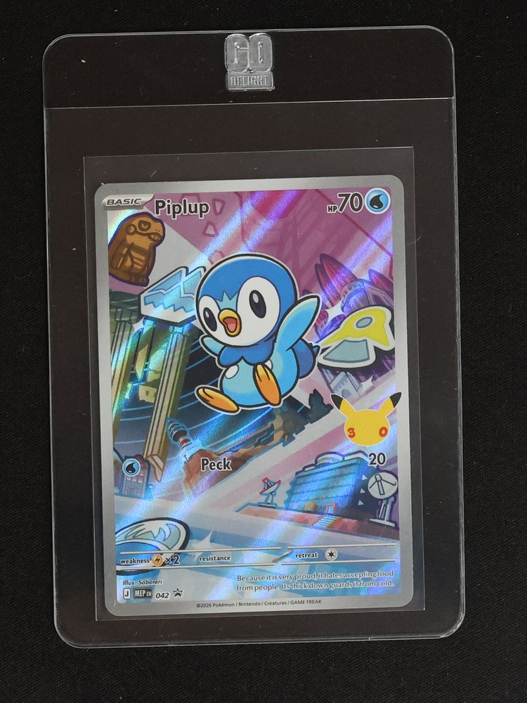 2026 Pokémon MEP 042 Piplup First Partner Illustration — front