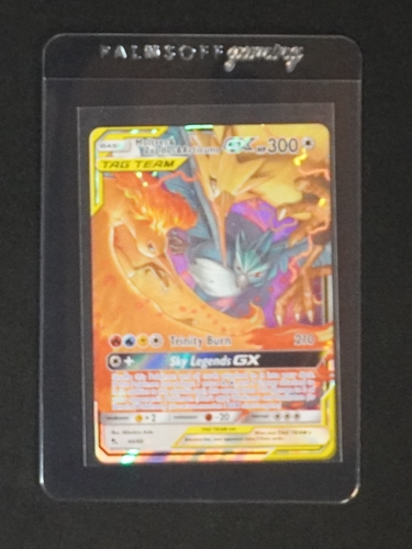 2019 Pokemon Sun & Moon Hidden Fates #44 Moltres & Zapdos & Articuno GX — front