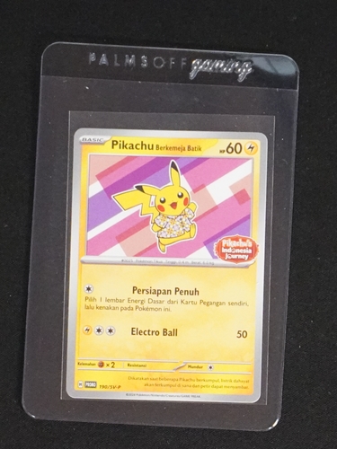 2024 Pokémon #154/SV-P Pikachu Berkemeja Batik — front