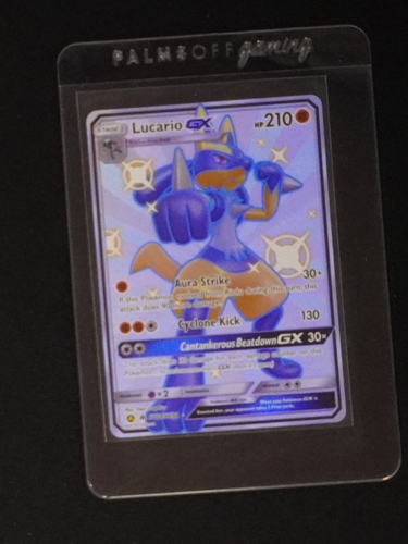 2019 Pokémon Sun & Moon Hidden Fates #SV64 Lucario GX — front