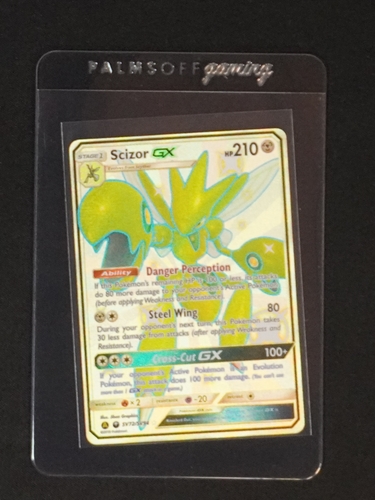 2019 Pokémon Sun & Moon Hidden Fates #SV72 Scizor GX — front