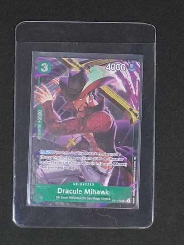 2022 One Piece Card Game ST12-003 Dracule Mihawk Illustration Box Vol. 4 — front