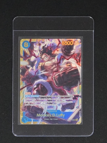 One Piece TCG 2023 OP11-118 Monkey D. Luffy A Fist of Divine Speed Secret Rare — front