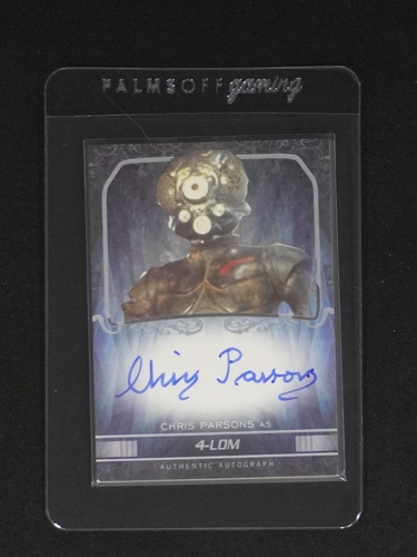 2016 Topps Star Wars Masterwork Chris Parsons as 4-LOM Autograph — front