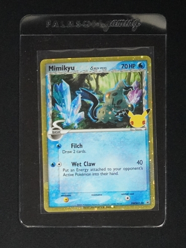 2021 Pokemon Celebrations #136 Mimikyu (Delta Species) Black Star Promo — front