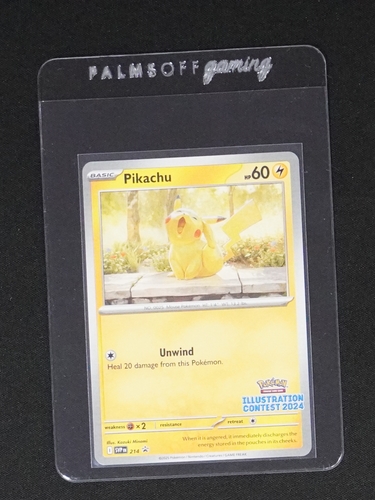 2025 Pokémon #214 Pikachu Illustration Contest 2024 Black Star Promo — front