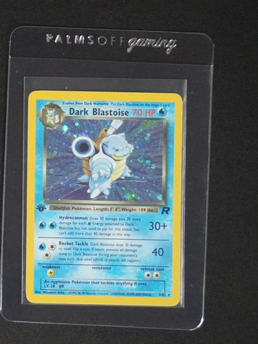 2000 Pokemon Team Rocket #3 Dark Blastoise — front