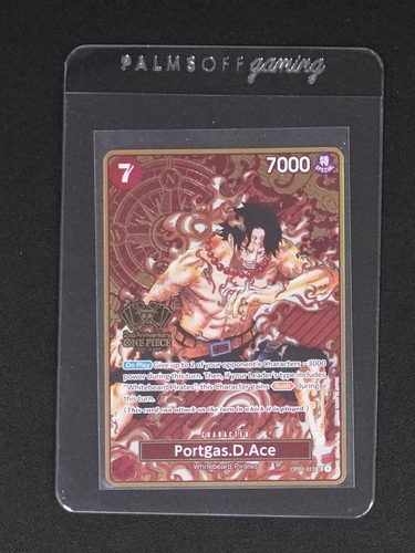 2024 One Piece Card Game OP02-013 Portgas D. Ace 2nd Anniversary Set SR — front