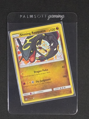 2017 Pokémon Sun & Moon Shining Legends #56 Shining Rayquaza — front