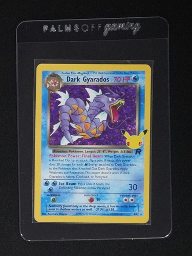 2000 Pokemon Team Rocket #8 Dark Gyarados — front