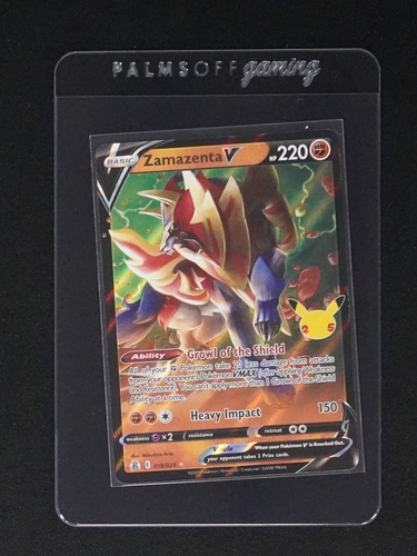 2021 Pokémon TCG Celebrations #018 Zamazenta V — front