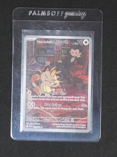 2025 Pokémon TCG Destined Rivals #203 Team Rocket's Meowth — front